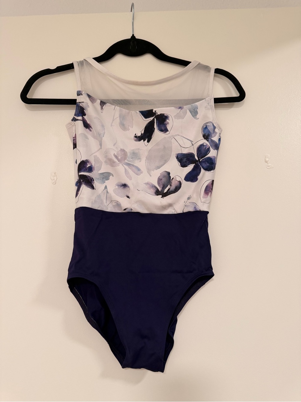 Women’s Floral Print and purple One-Piece Leotard